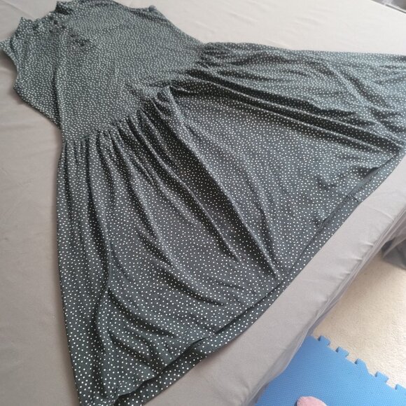 Fair Wind Sportswear Dress Womens M Black Polka Dot Vintage Tennis Golf Stretch - Picture 3 of 8